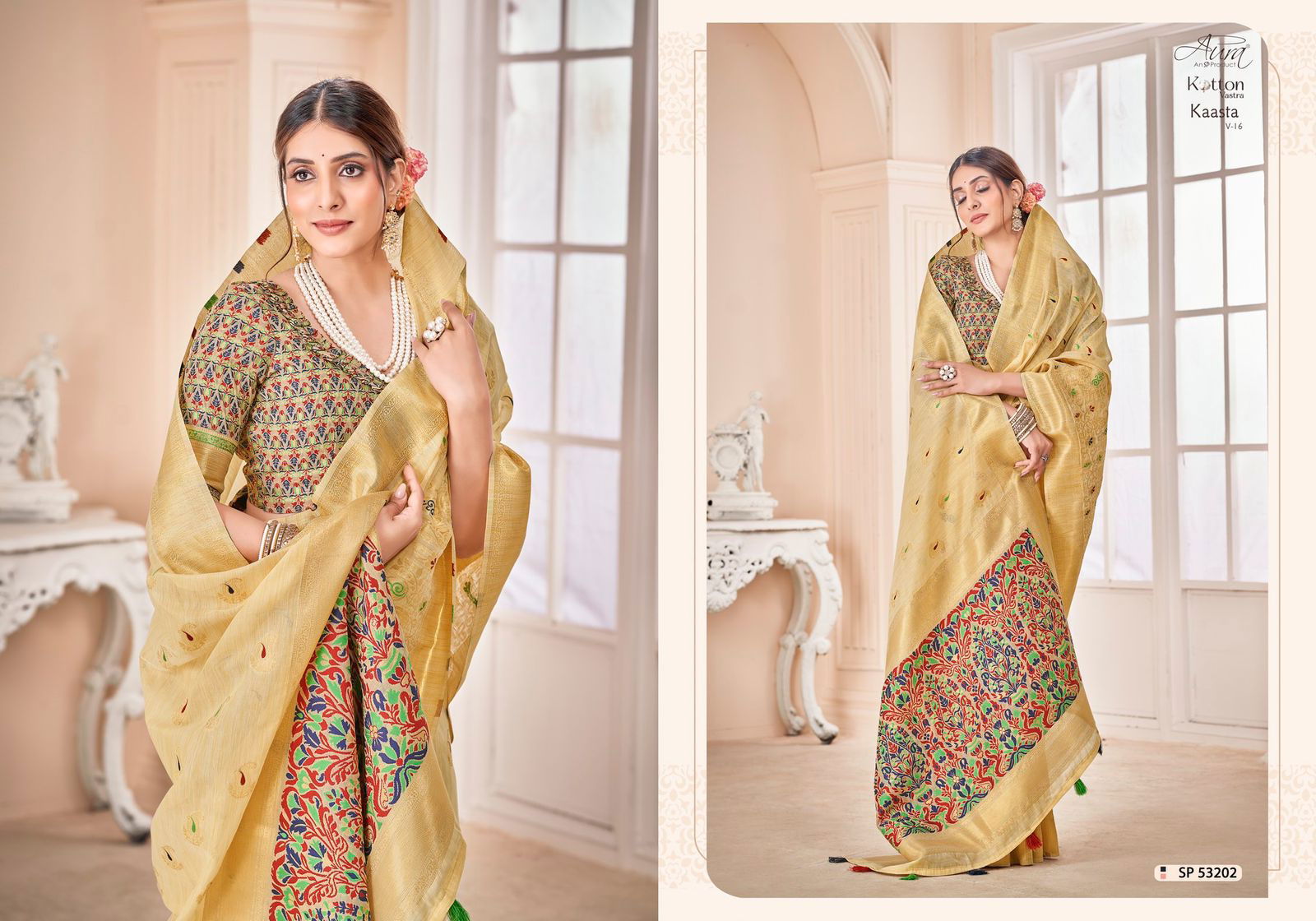 Kaasta V 16 By Aura Party Wear Sarees Catalog